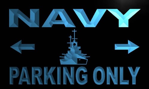 Navy Parking Only Neon Light Sign